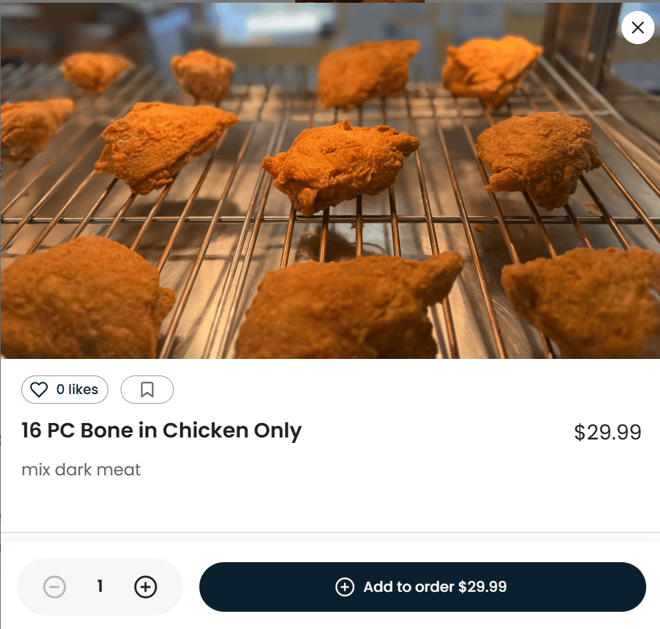 16-PC Bone In