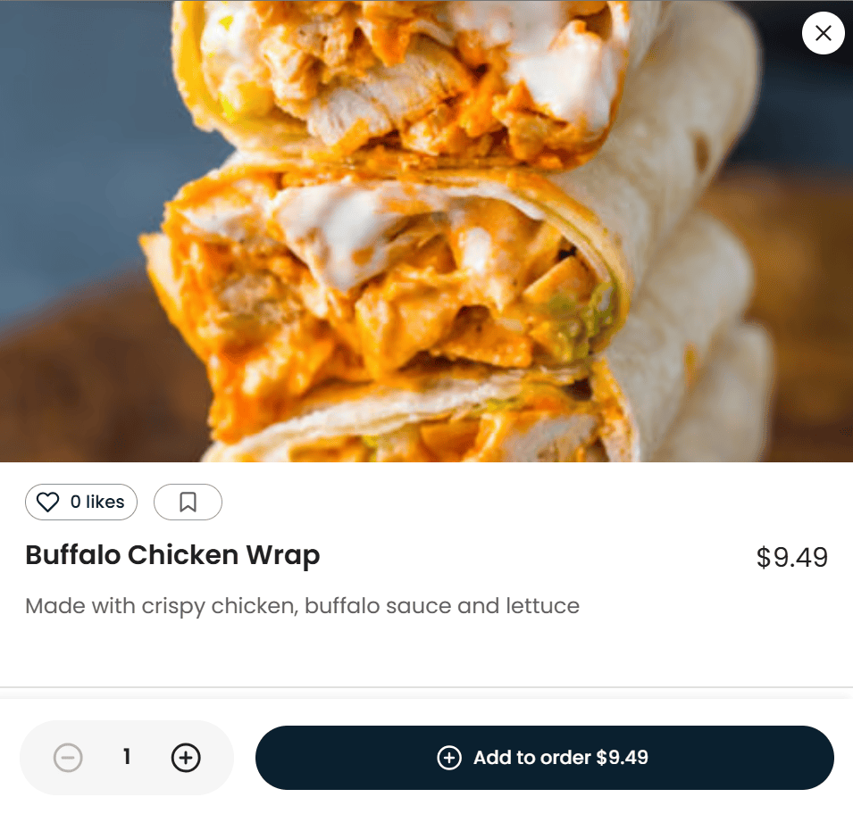 Buffalo Chicken Wrap