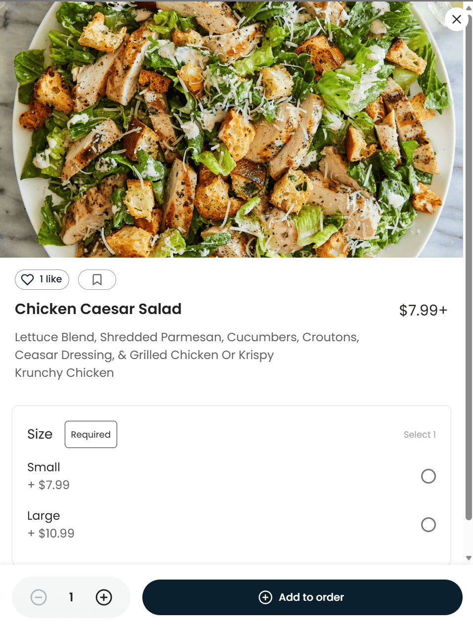 Chicken Caesar Salad