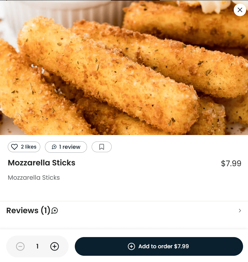 Mozzarella Sticks